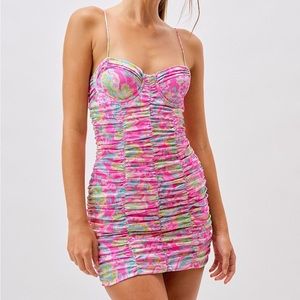 FOR LOVE & LEMONS Julien Cami Dress - Pink Floral